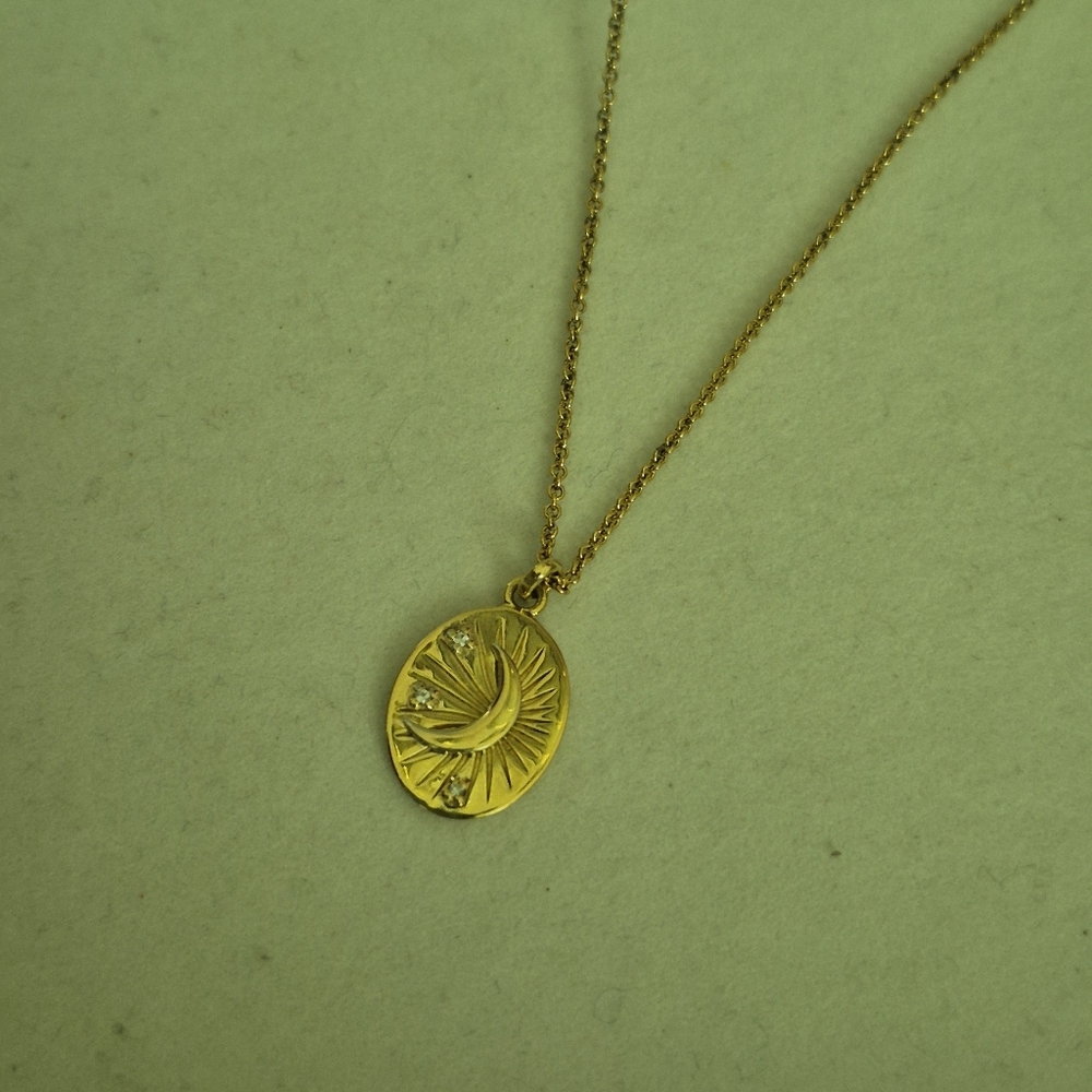 Elegant Gold Vermeil 925 Sterling Silver Pendant Necklace By Mejuri